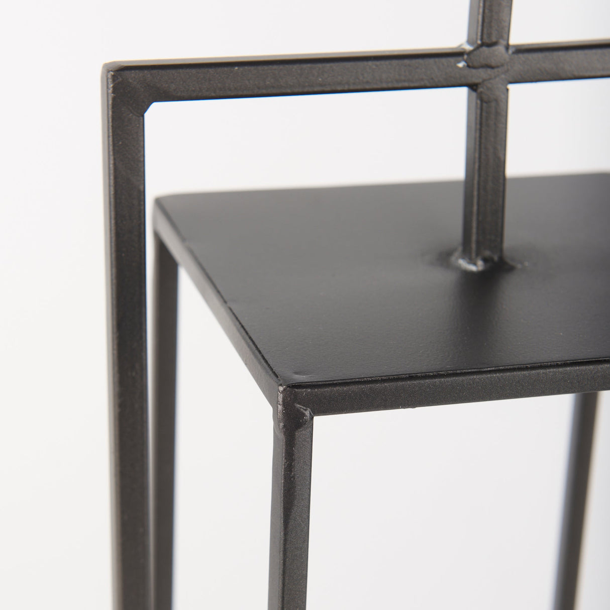 Albus II Small Black Metal Rectangular Table Candle Holder by Mercana at Eve Furniture