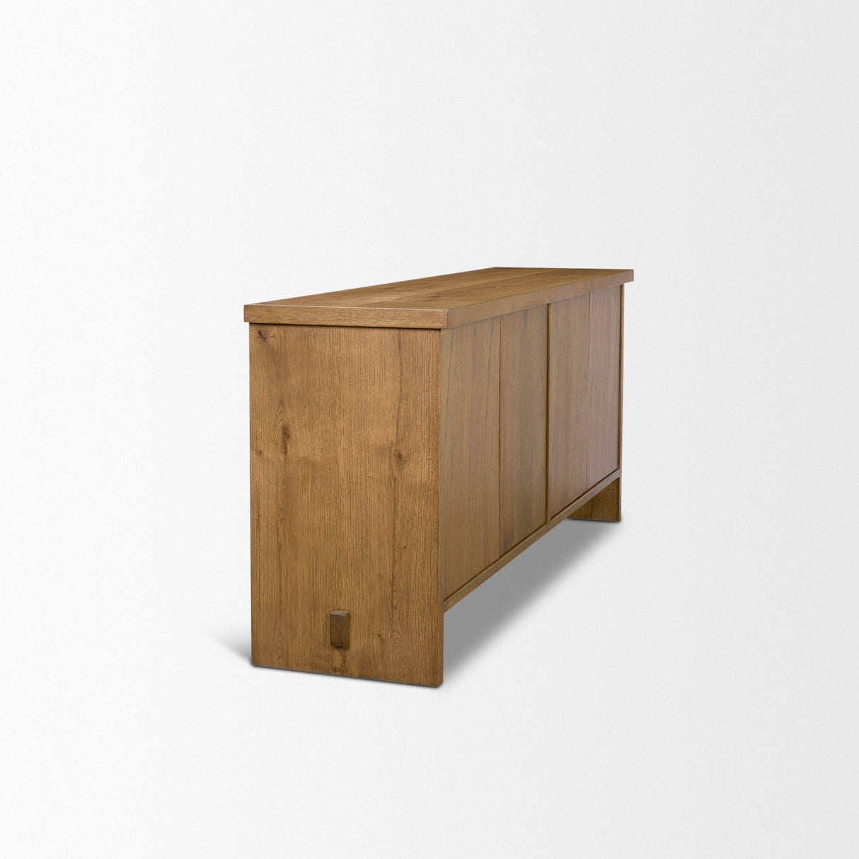 Alcott Brown Wood 4 Door Closed Sideboard by Mercana at Eve Furniture