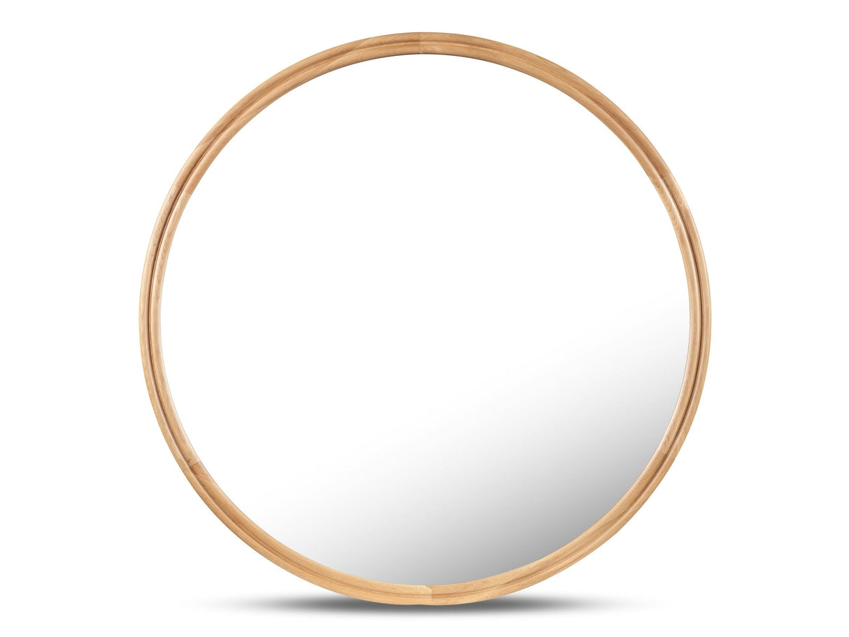 Alcott Oak Round Small Mirror by MOES at Eve Furniture