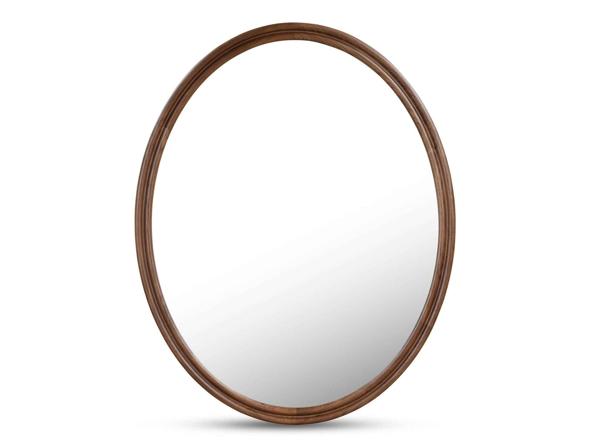 Alcott Walnut Oval Mirror