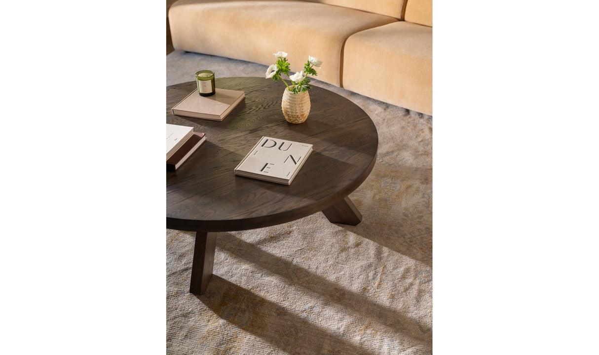 Alden Coffee Table Cool Brown by Moe's Home at Eve Furniture