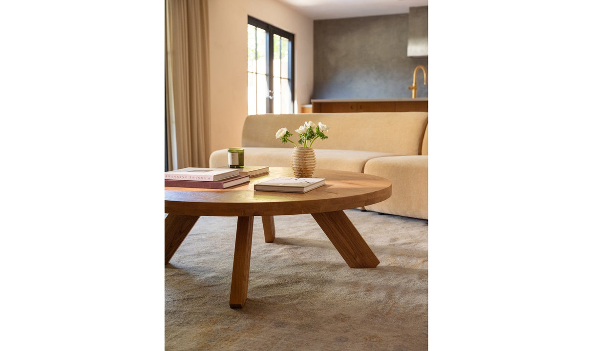 Alden Coffee Table Natural Oak by Moe's Home at Eve Furniture