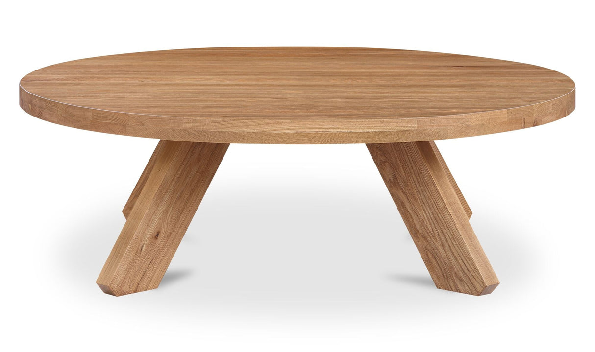 Alden Coffee Table Natural Oak by Moe's Home at Eve Furniture