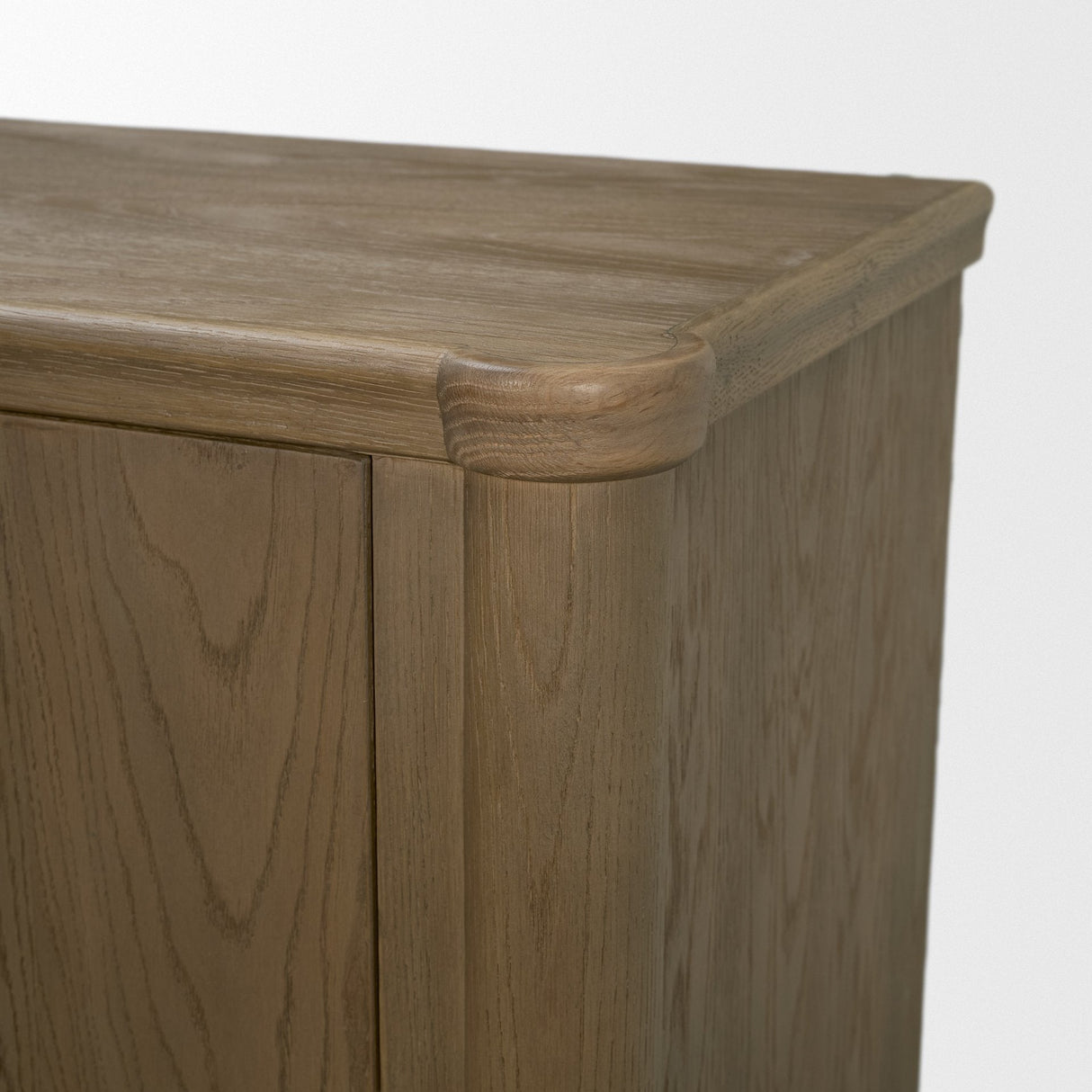 Alden Medium Brown Wood 4-Door Closed Sideboard by Mercana at Eve Furniture