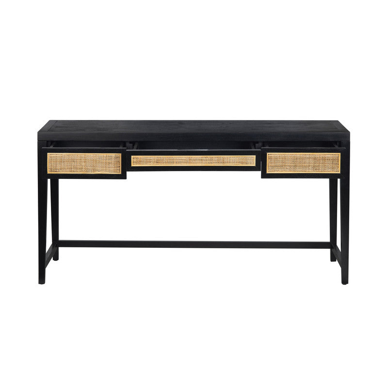 Alder Black Writing Desk by Crestview at Eve Furniture