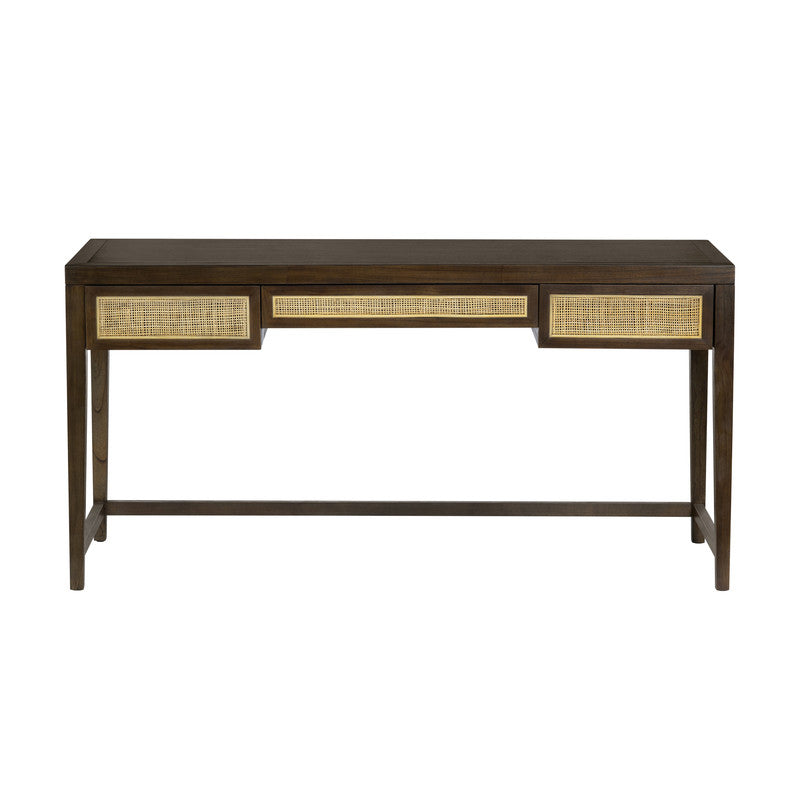 Alder Brown Writing Desk by Crestview at Eve Furniture