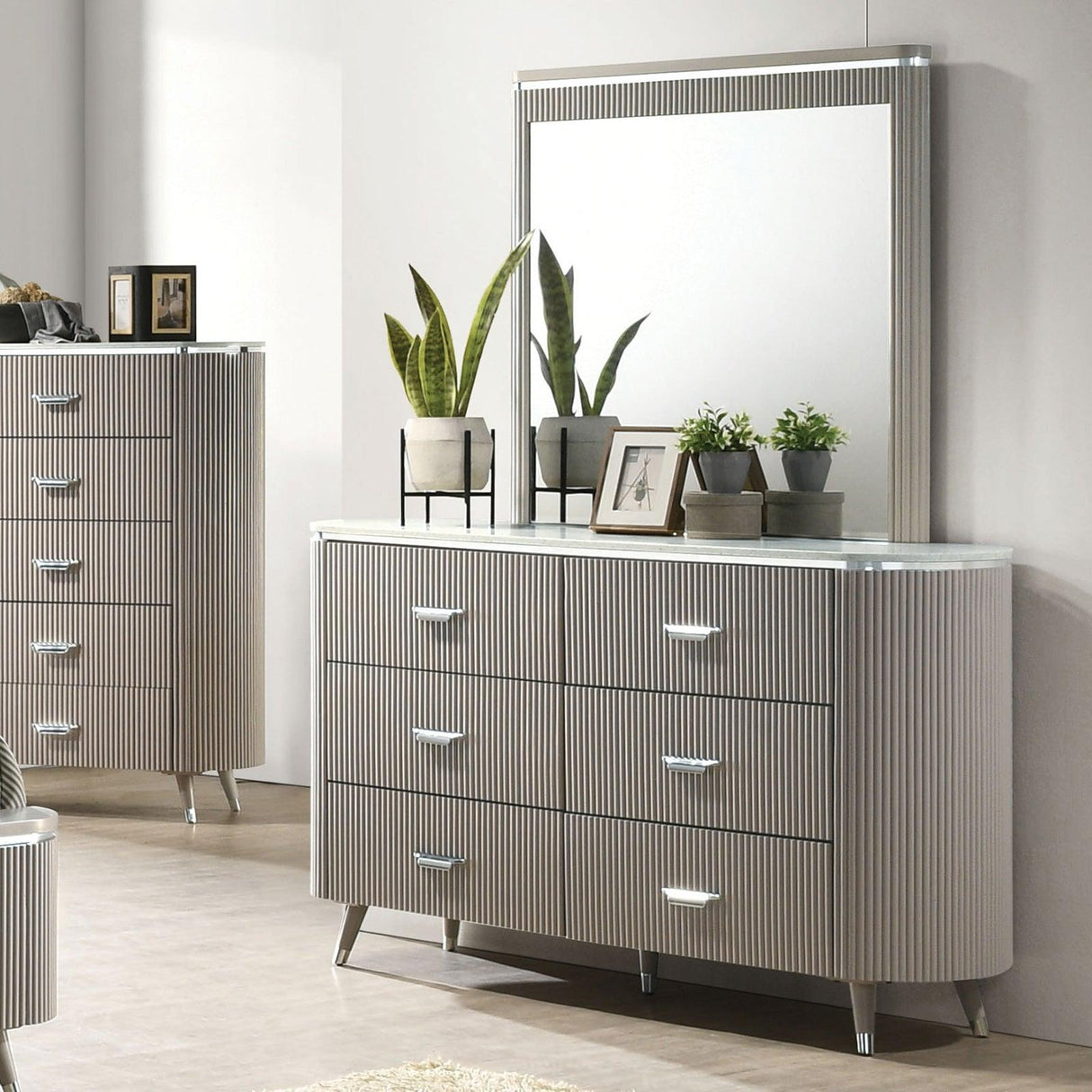 Aldridge Light Gray Dresser by Furniture of America at Eve Furniture
