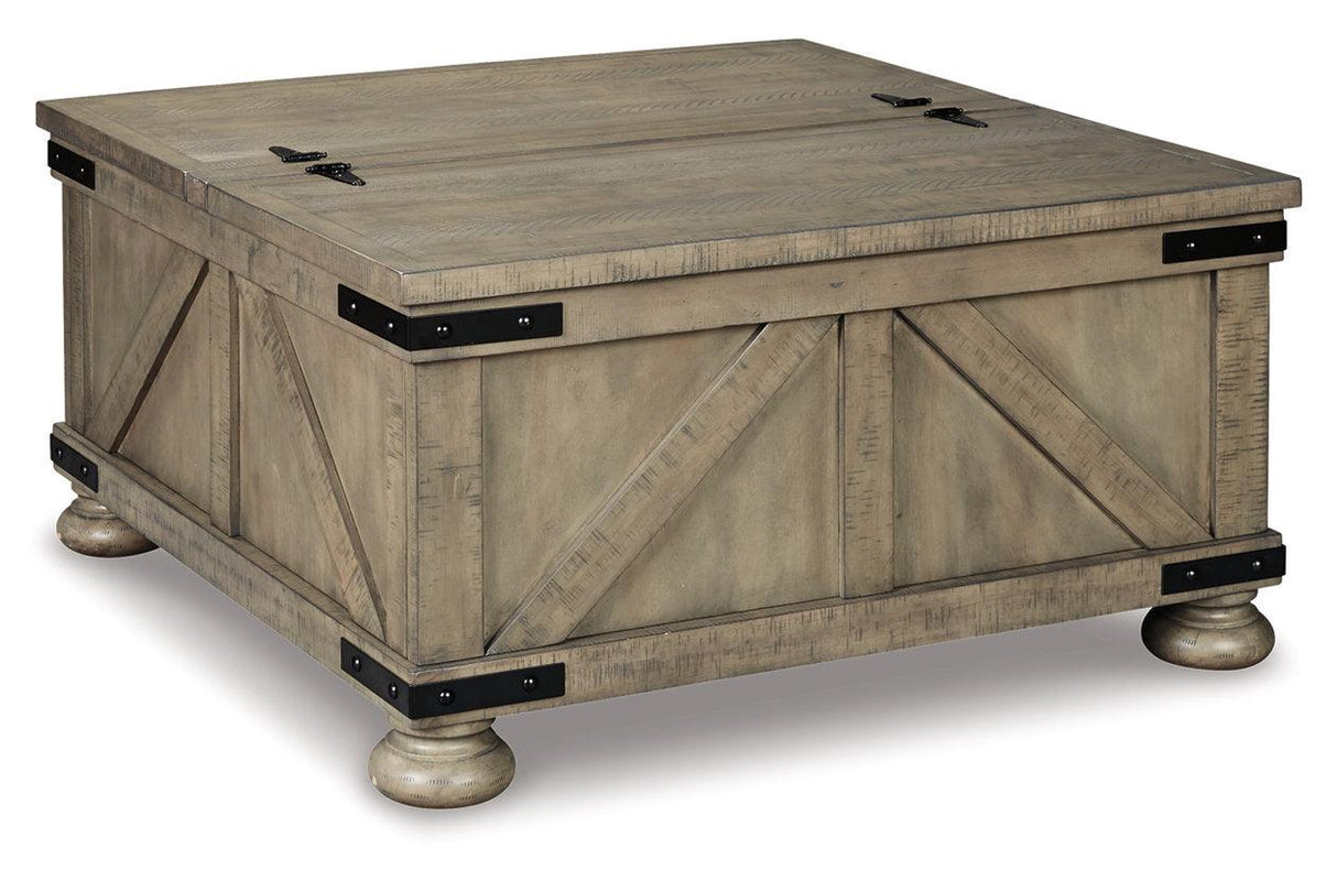 Aldwin Gray Coffee Table and 2 End Tables by Ashley at Eve Furniture