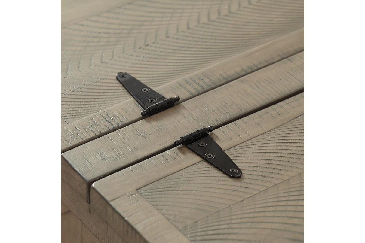 Aldwin Gray Coffee Table With Storage by Ashley at Eve Furniture