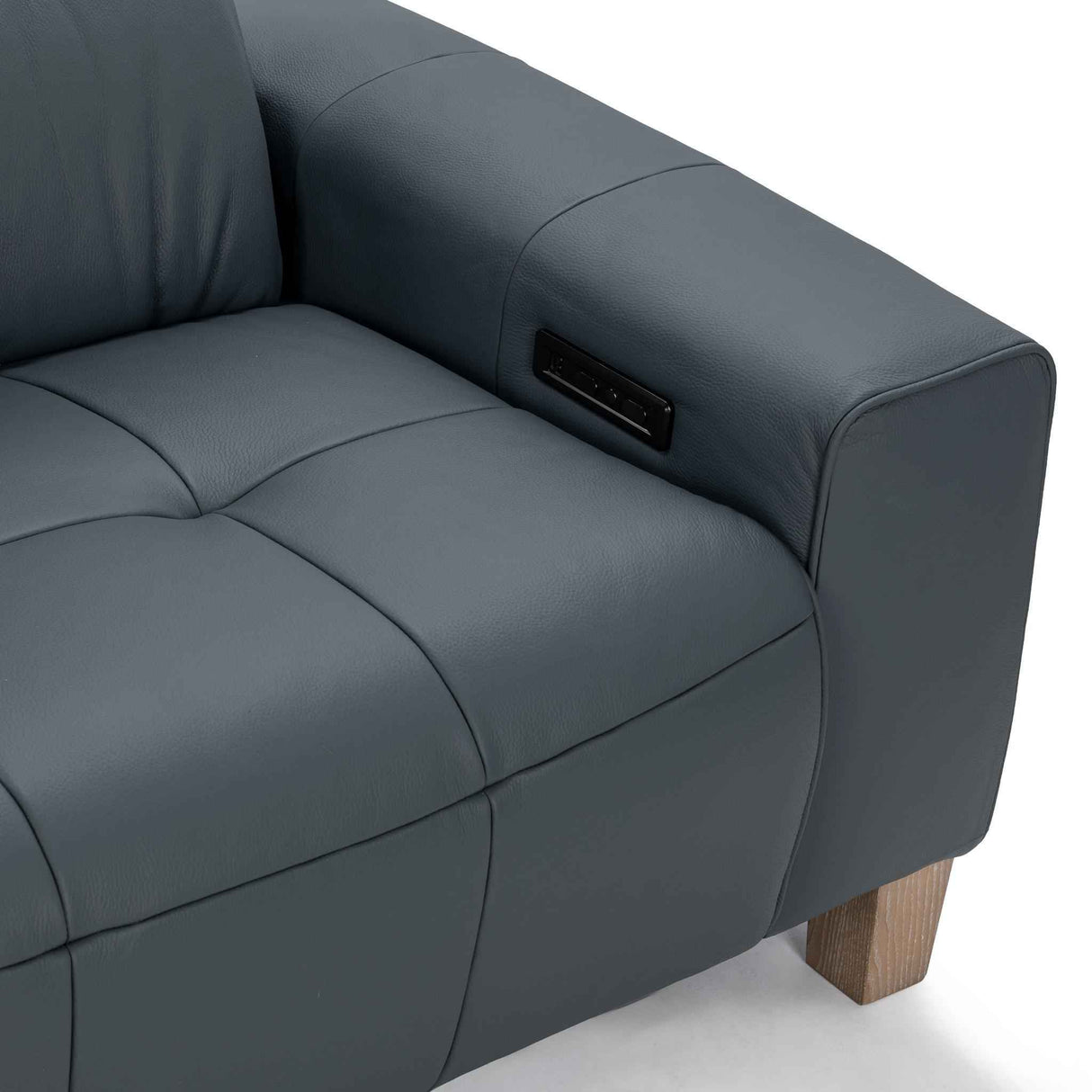 Alea Reclining Sofa - Smoke Blue by Classic Home at Eve Furniture