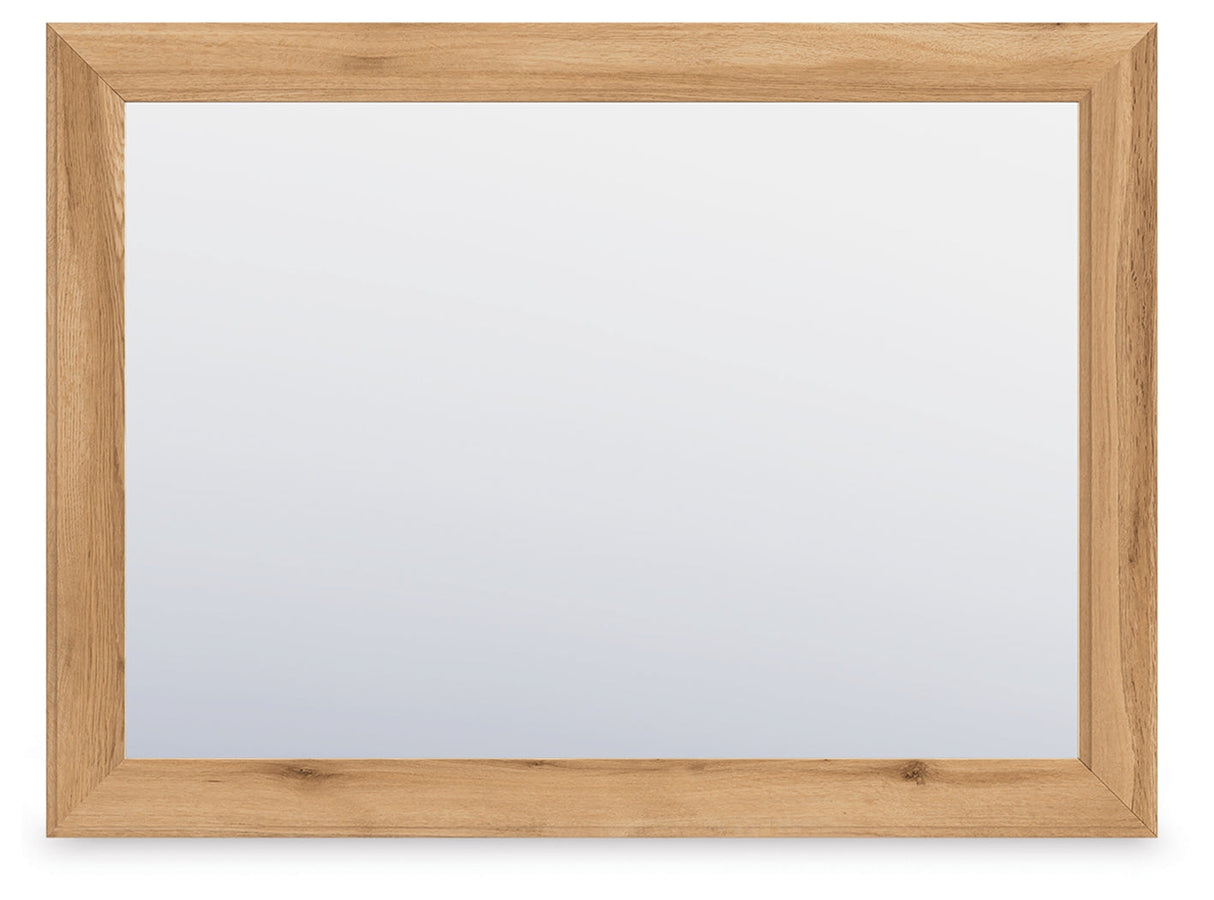 Aleaport Warm Brown Bedroom Mirror by Ashley at Eve Furniture