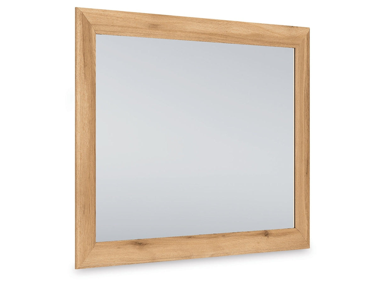 Aleaport Warm Brown Bedroom Mirror by Ashley at Eve Furniture