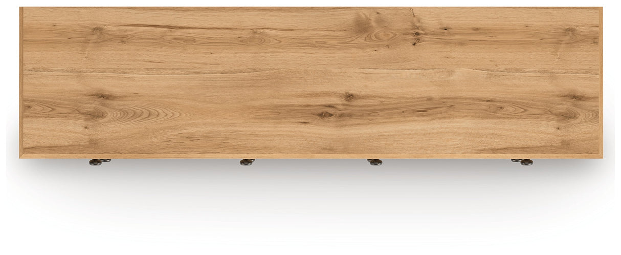 Aleaport Warm Brown Six Drawer Dresser by Ashley at Eve Furniture
