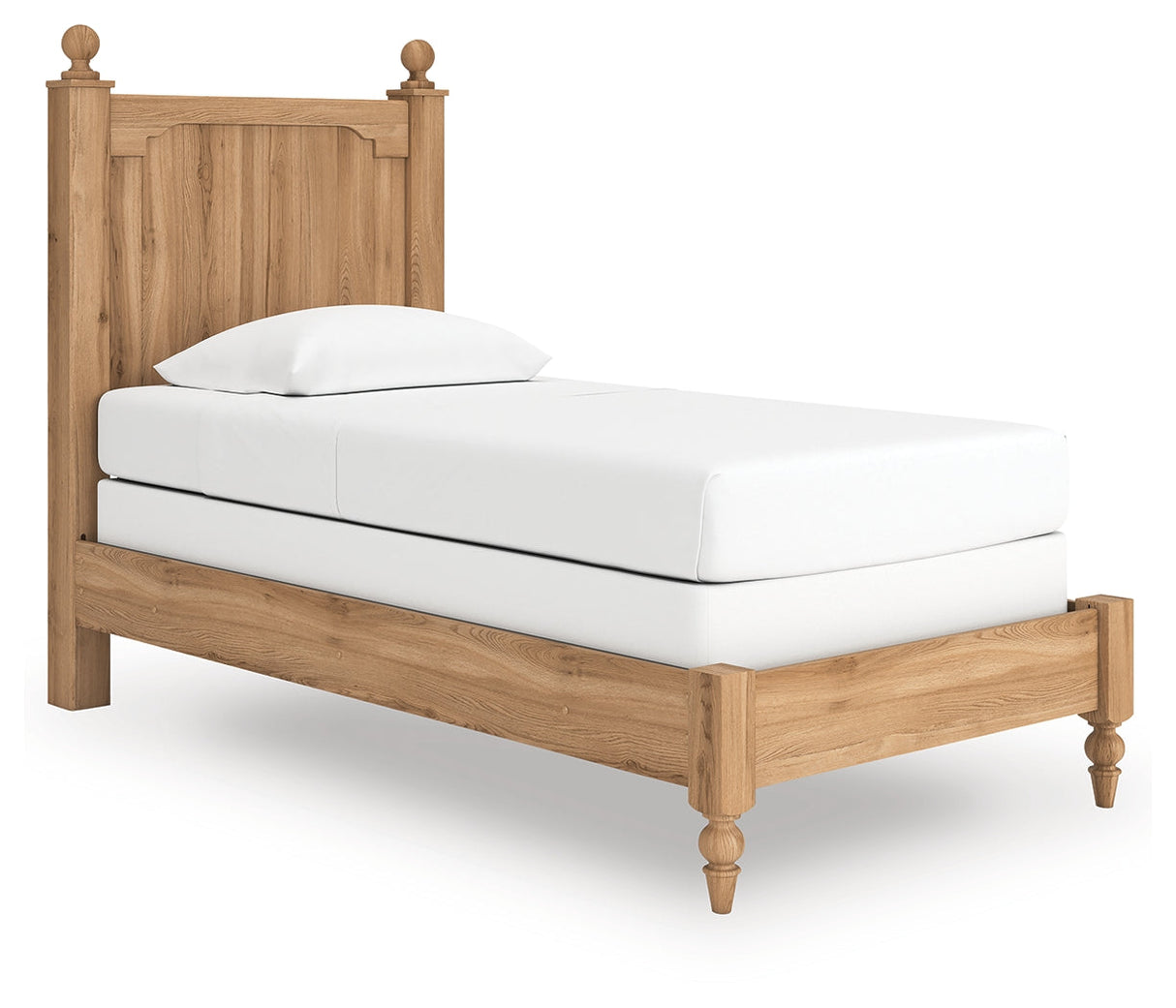 Aleaport Warm Brown Twin Panel Bed by Ashley at Eve Furniture