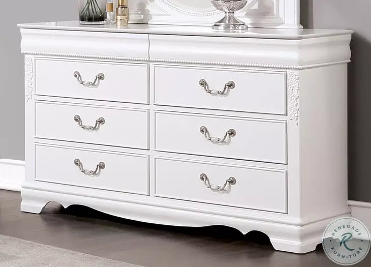 Alecia White 5-Piece Youth Bedroom Set by Furniture of America at Eve Furniture