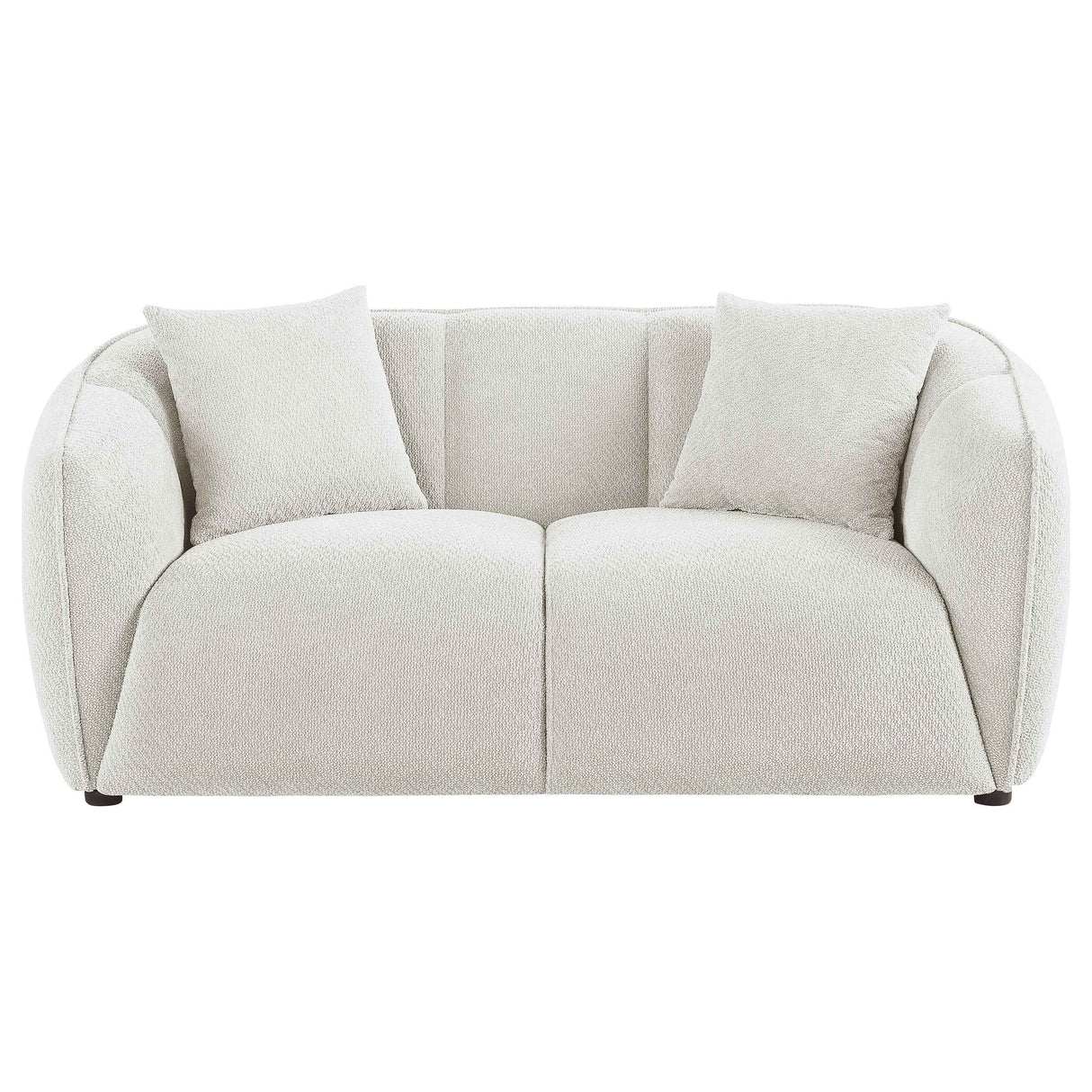 Aleisha Ivory Chenille Upholstered Loveseat by Coaster at Eve Furniture