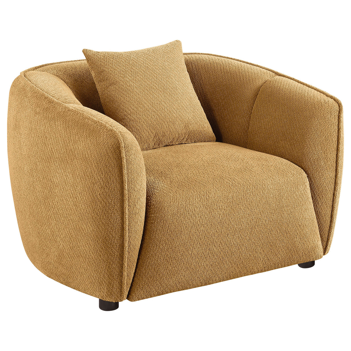 Aleisha Mustard Yellow 3-piece Chenille Upholstered Sofa Set by Coaster at Eve Furniture