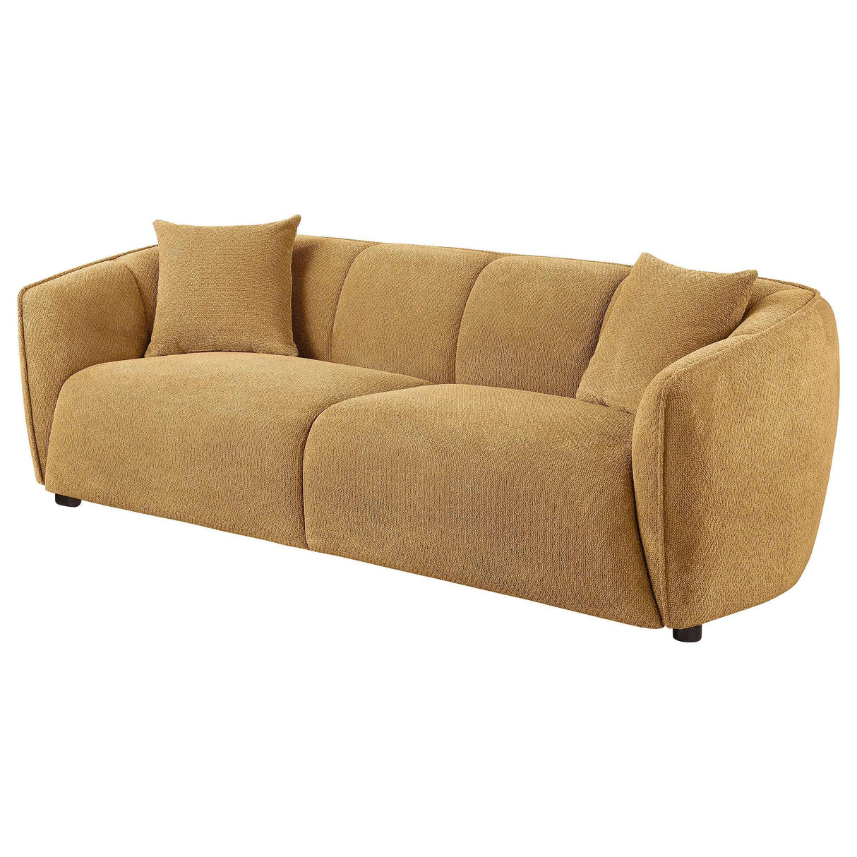 Aleisha Mustard Yellow Chenille Upholstered Sofa by Coaster at Eve Furniture
