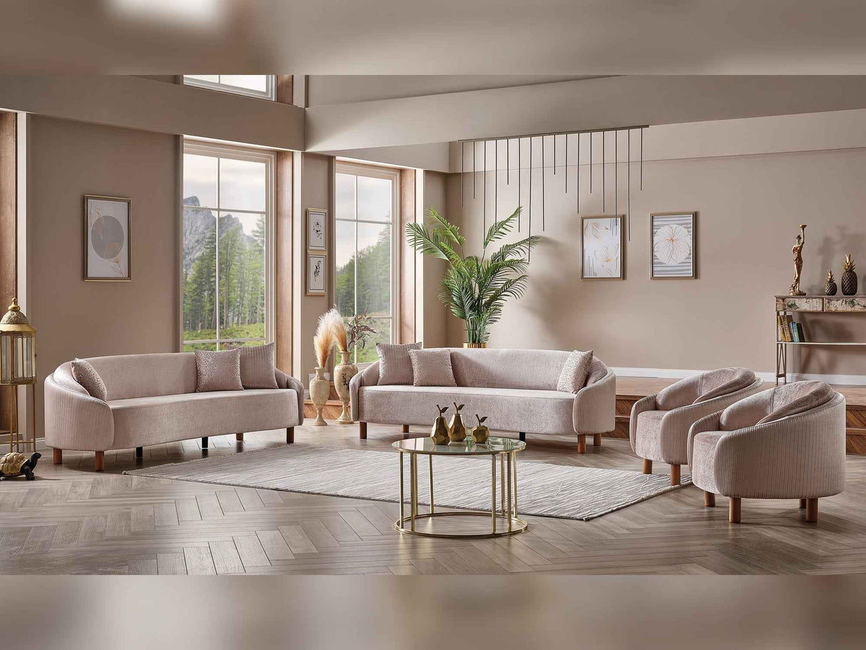 Alessa Cream Chair by Furnia at Eve Furniture