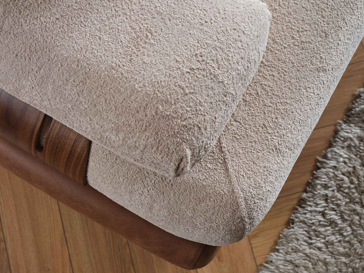 Alexa Cream Convertible Sofa by Furnia at Eve Furniture