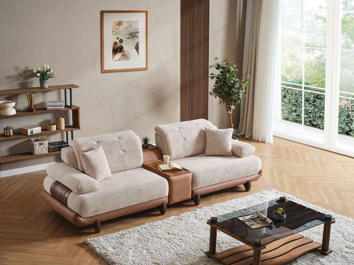 Alexa Cream Module Sofa by Furnia at Eve Furniture