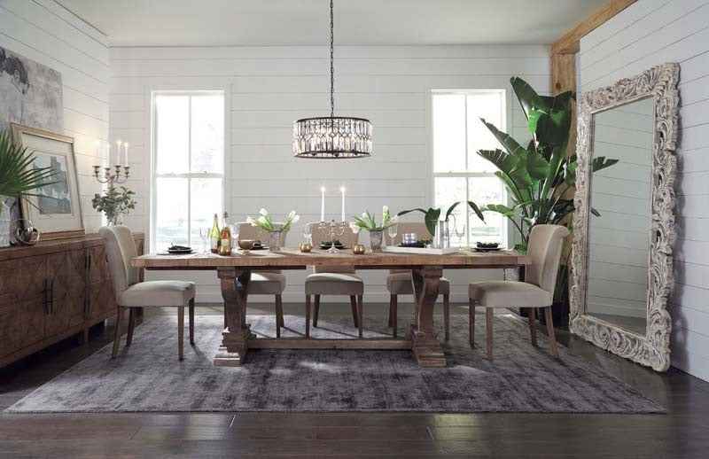 Alexander Brown Dining Table by Classic Home at Eve Furniture