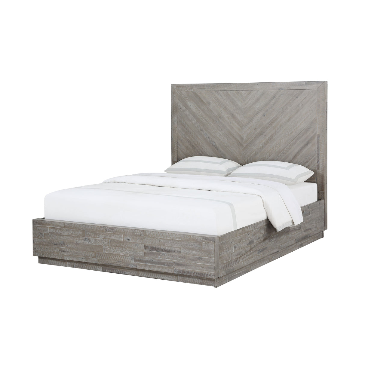 Alexandra Solid Wood Full Platform Bed in Rustic Latte by Modus Furniture at Eve Furniture