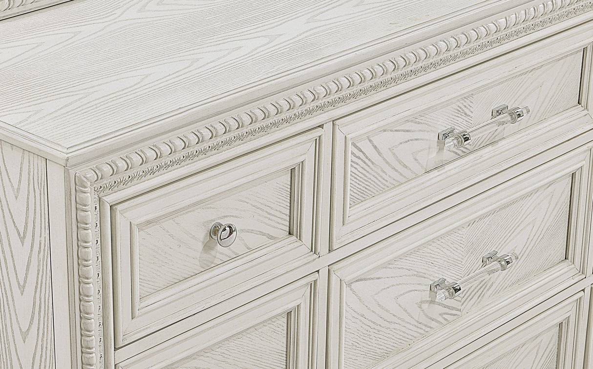 Alexandria Whitewash Dresser by Crown Mark at Eve Furniture