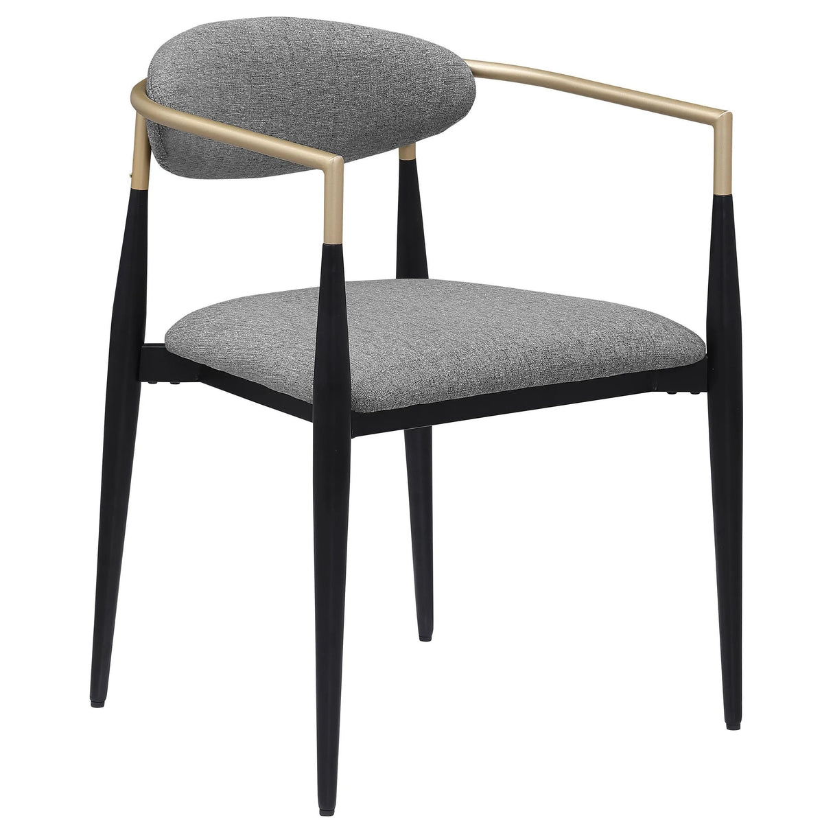 Alexis Upholstered Dining Arm Chair Grey (Set of 2) by Coaster at Eve Furniture