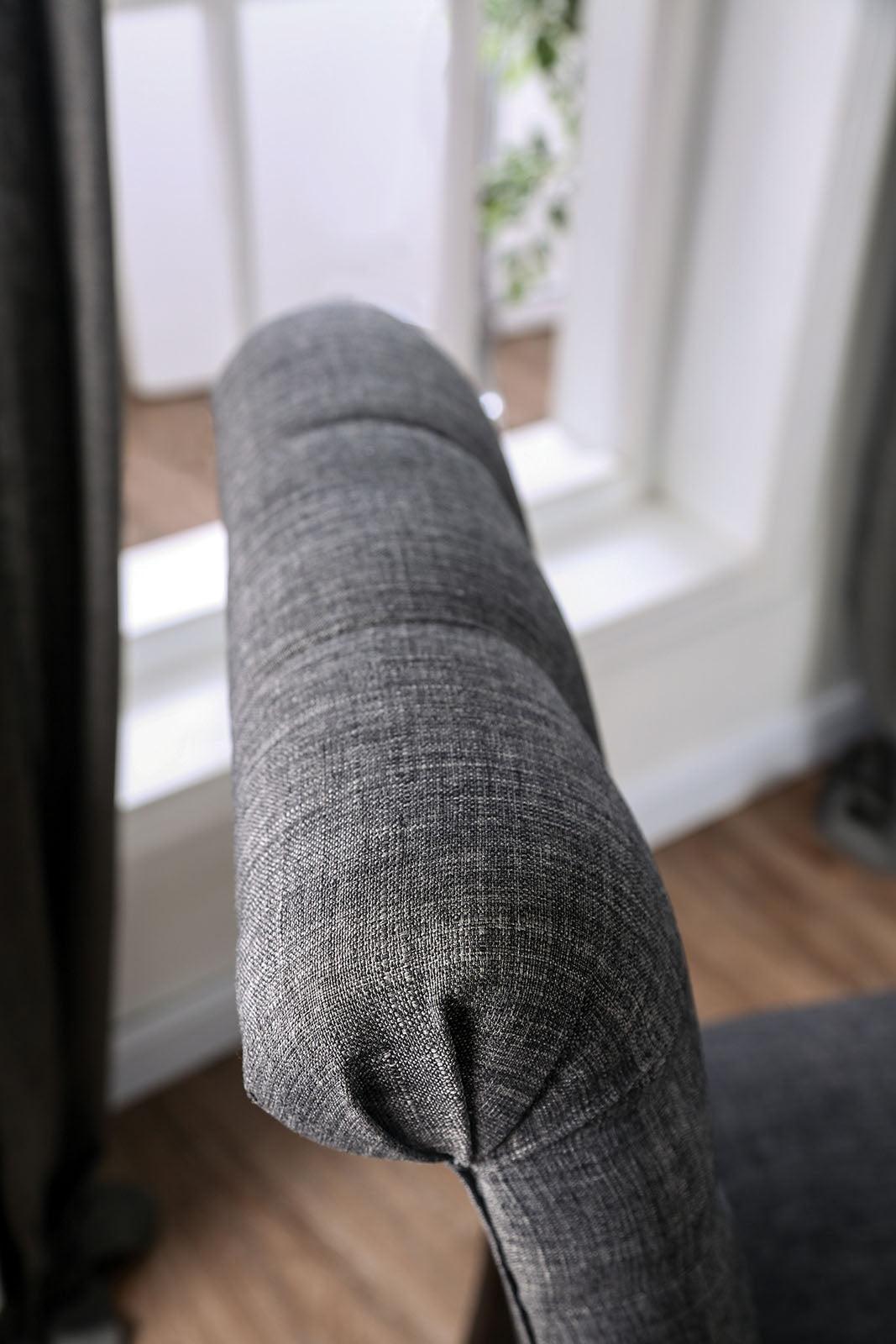 Alfred Antique Black/Gray Side Chair (2/Ctn) by Furniture of America at Eve Furniture