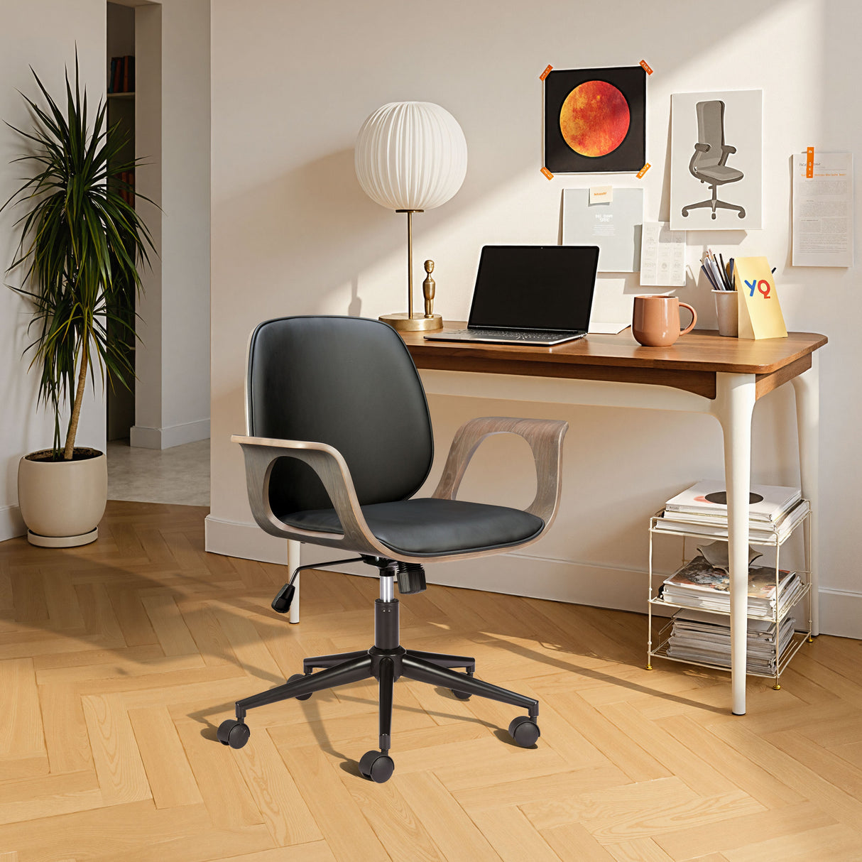 Ali Black Office Chair by Zuomod at Eve Furniture