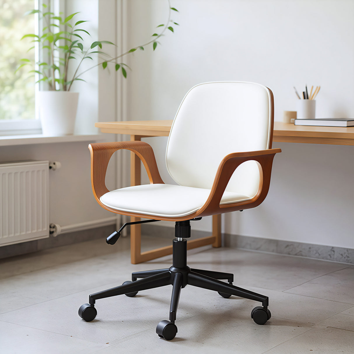 Ali White Office Chair by Zuomod at Eve Furniture