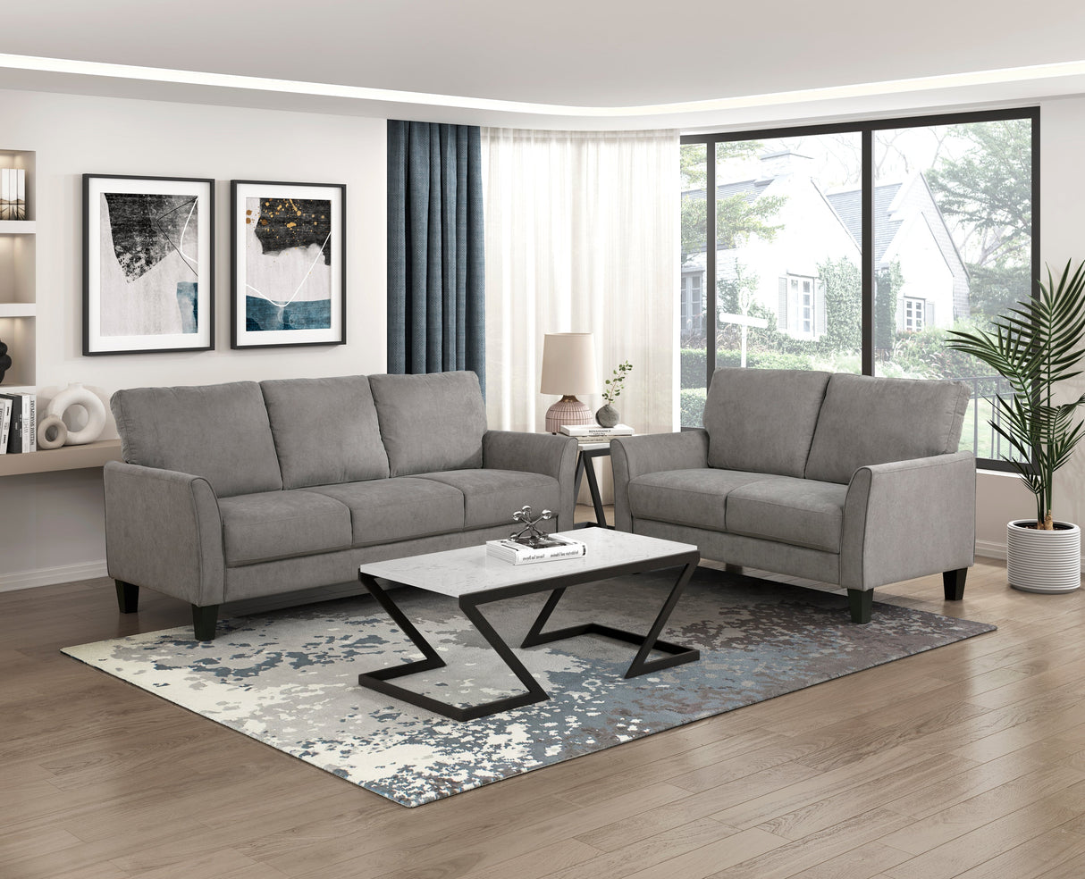 Aliana Chocolate Sofa by Homelegance at Eve Furniture