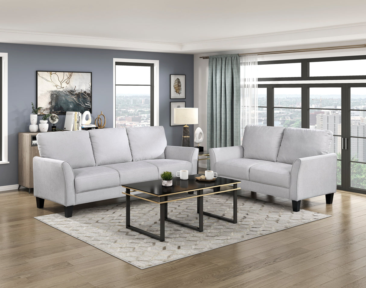 Aliana Gray Loveseat by Homelegance at Eve Furniture