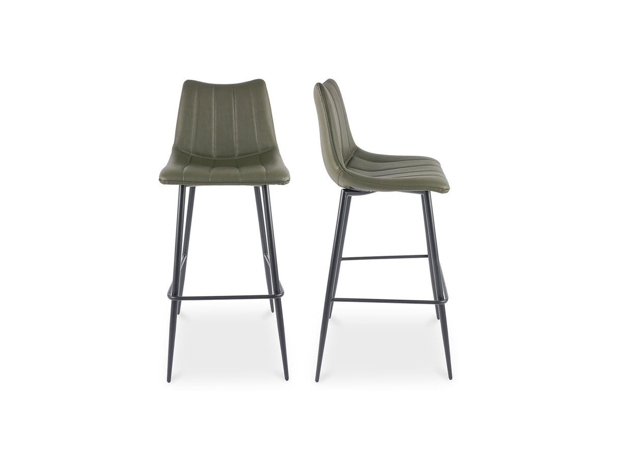 Alibi Dark Green Barstool (Set of 2) by MOES at Eve Furniture