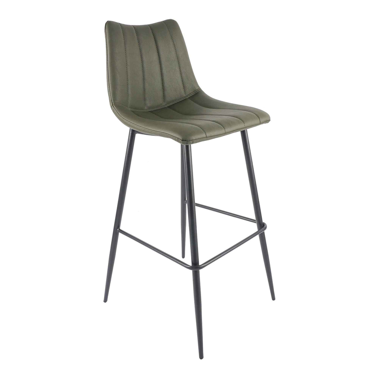 Alibi Dark Green Barstool (Set of 2) by Moe's Home at Eve Furniture