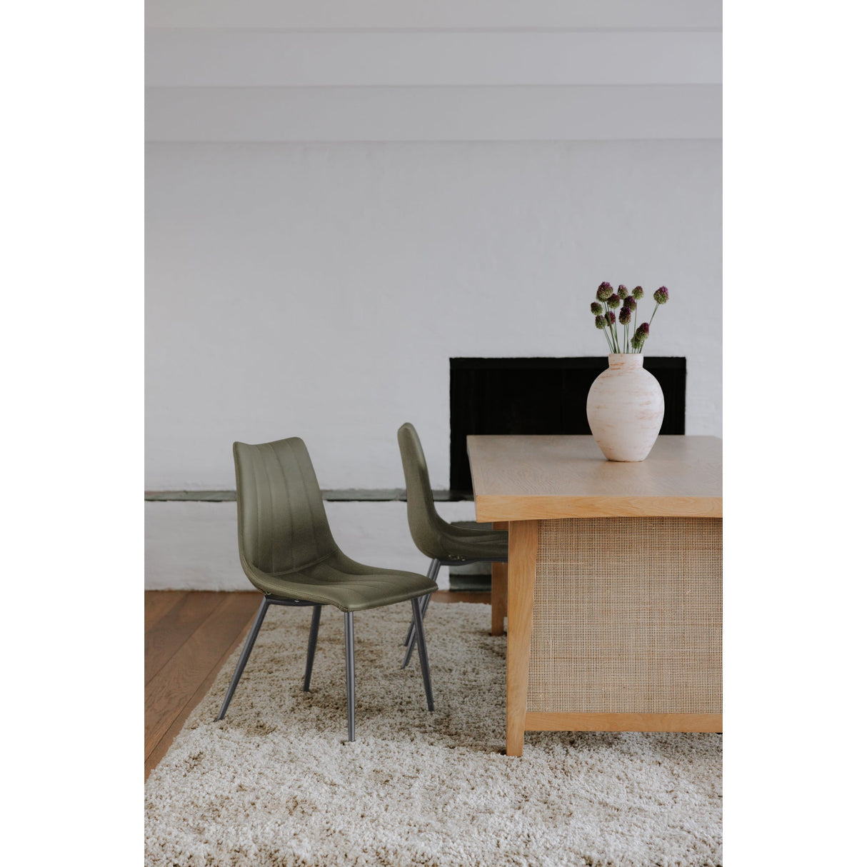 Alibi Dark Green Dining Chair (Set of 2) by Moe's Home at Eve Furniture