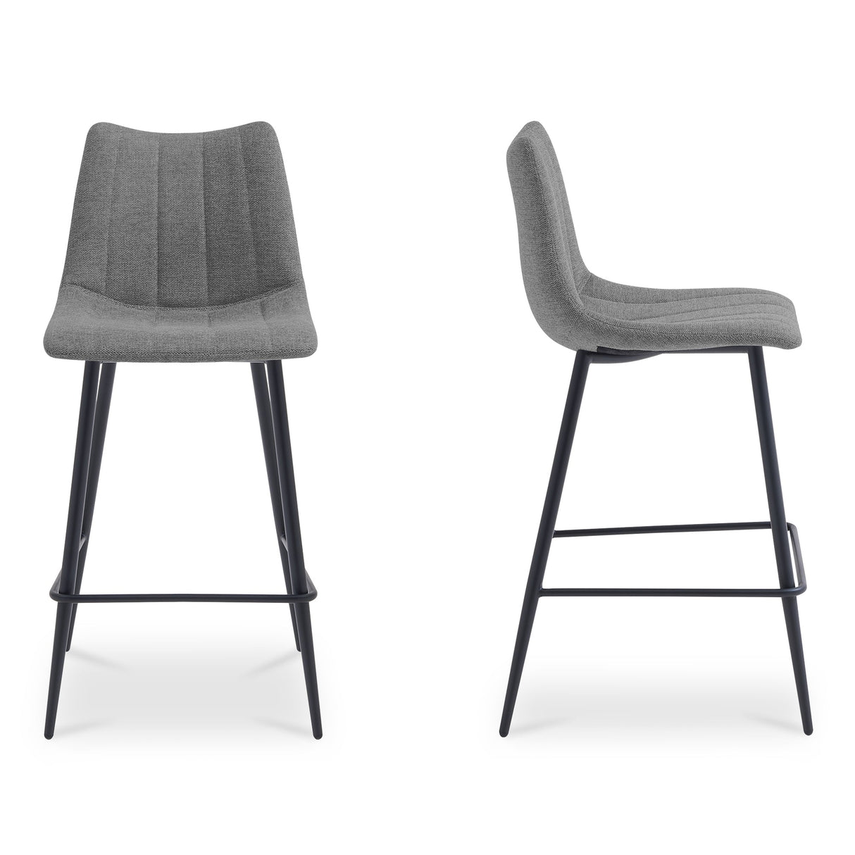 Alibi Dark Grey Bar Stool (Set of 2) by MOES at Eve Furniture