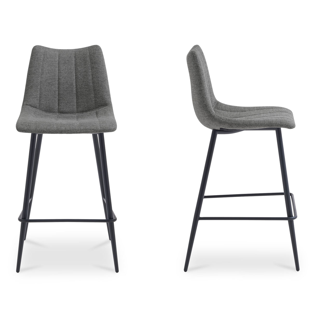 Alibi Dark Grey Counter Stool (Set of 2) by MOES at Eve Furniture
