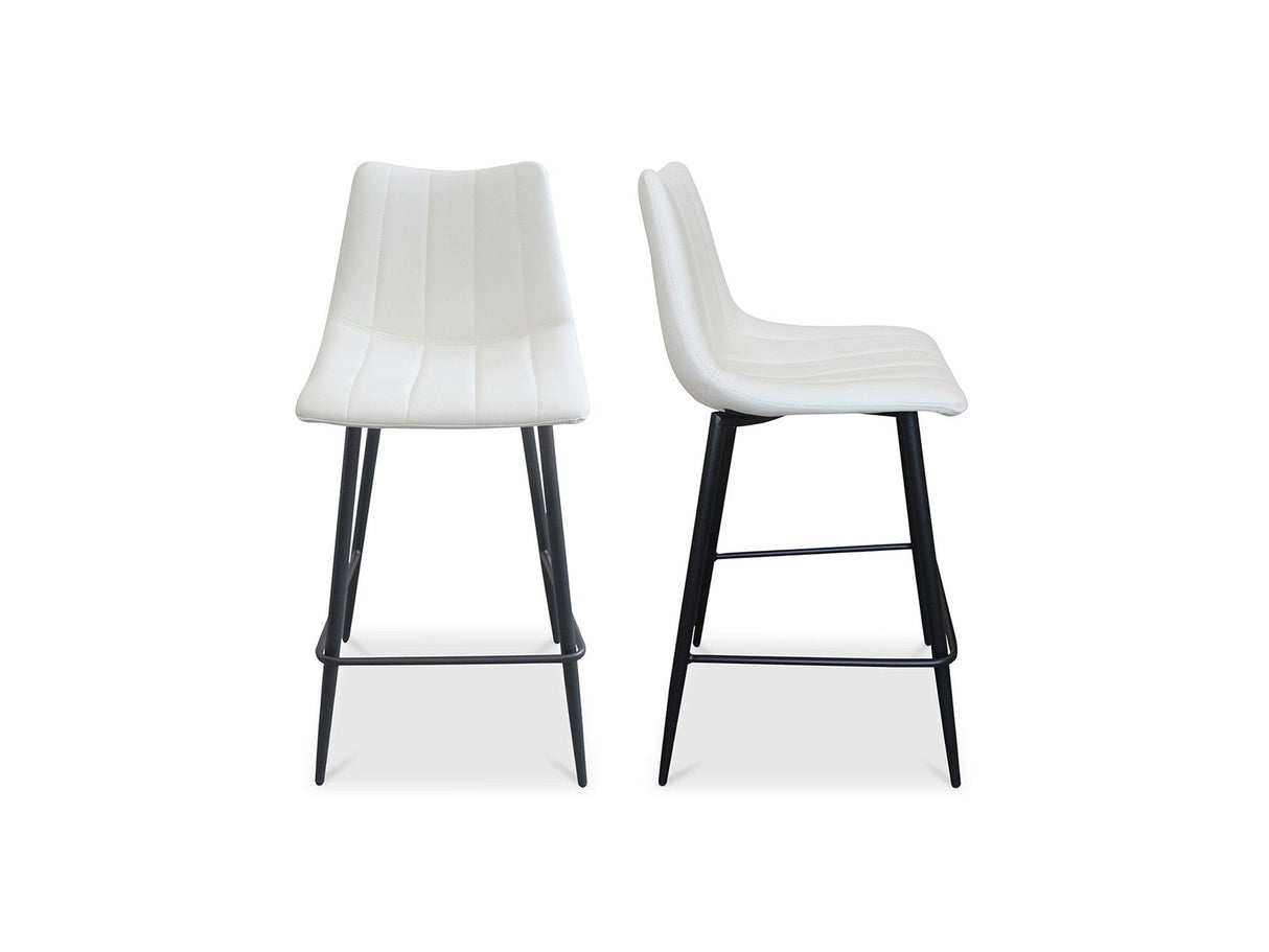 Alibi Ivory Counter Stool (Set of 2) by Moe's Home at Eve Furniture