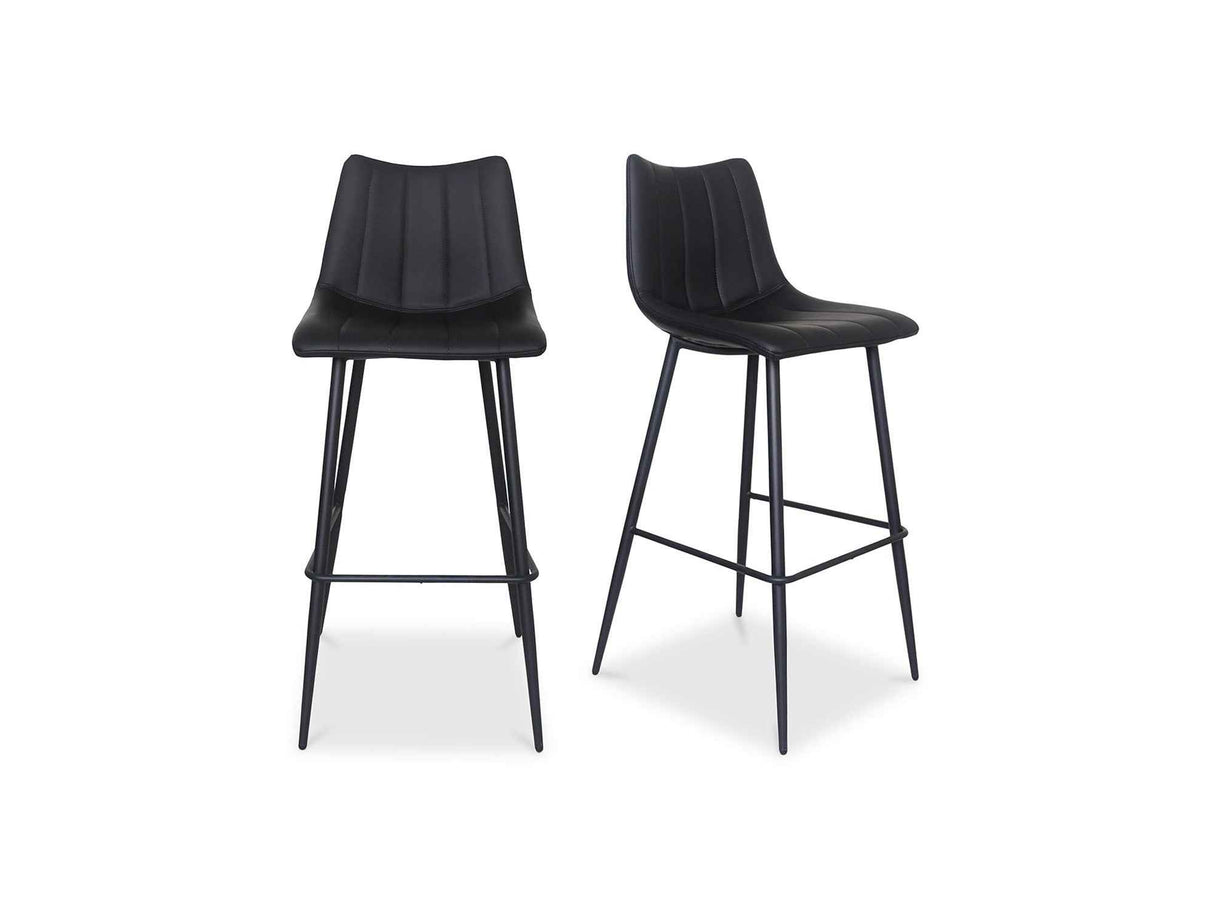 Alibi Matte Black Barstool (Set of 2)