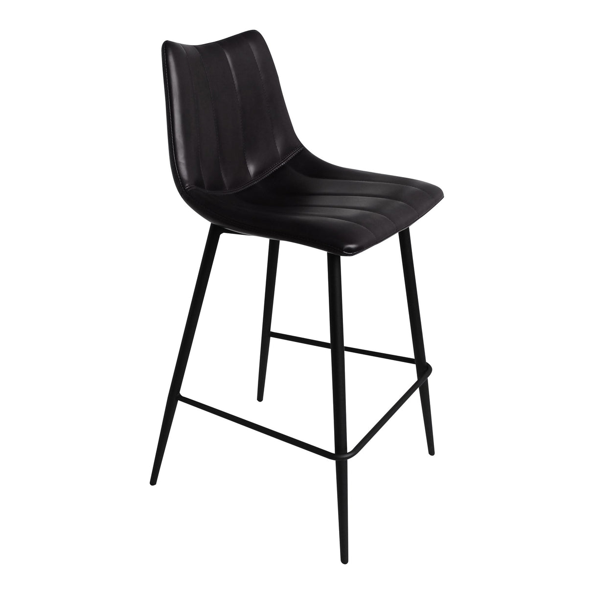 Alibi Matte Black Counter Stool (Set of 2) by MOES at Eve Furniture