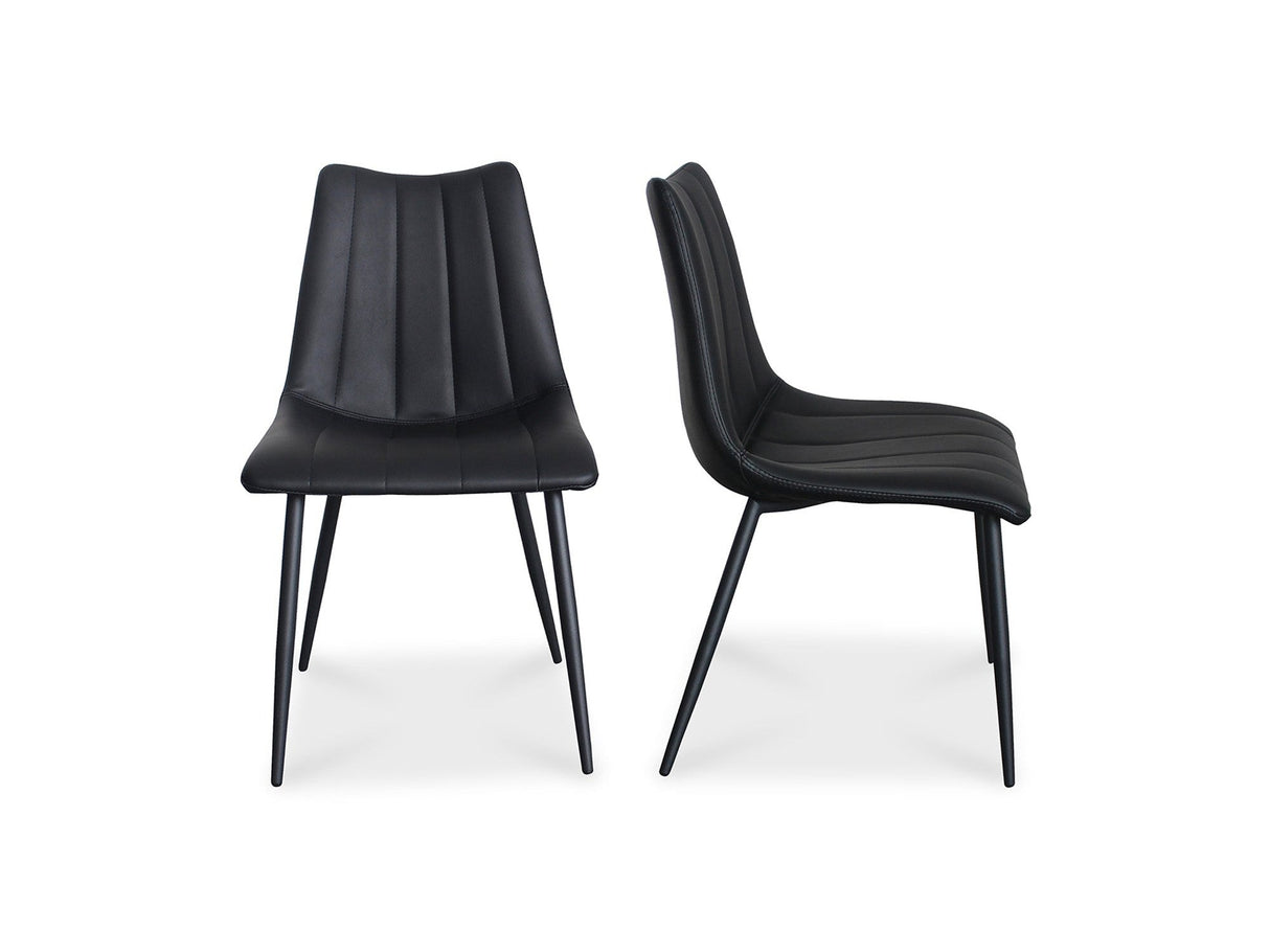 Alibi Matte Black Dining Chair (Set of 2) by MOES at Eve Furniture