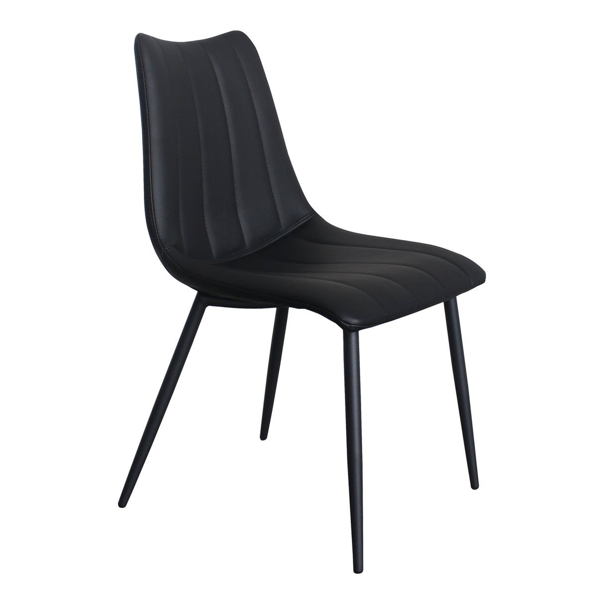 Alibi Matte Black Dining Chair (Set of 2) by Moe's Home at Eve Furniture