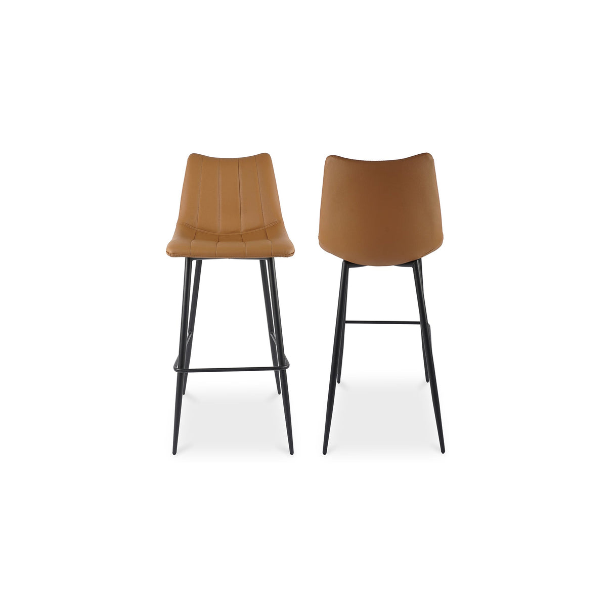 Alibi Tan Barstool (Set of 2) by Moe's Home at Eve Furniture