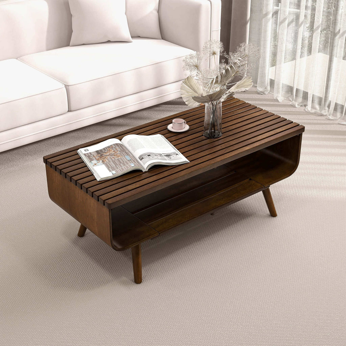 Alice Coffee Table Walnut by Ashcroft Furniture at Eve Furniture