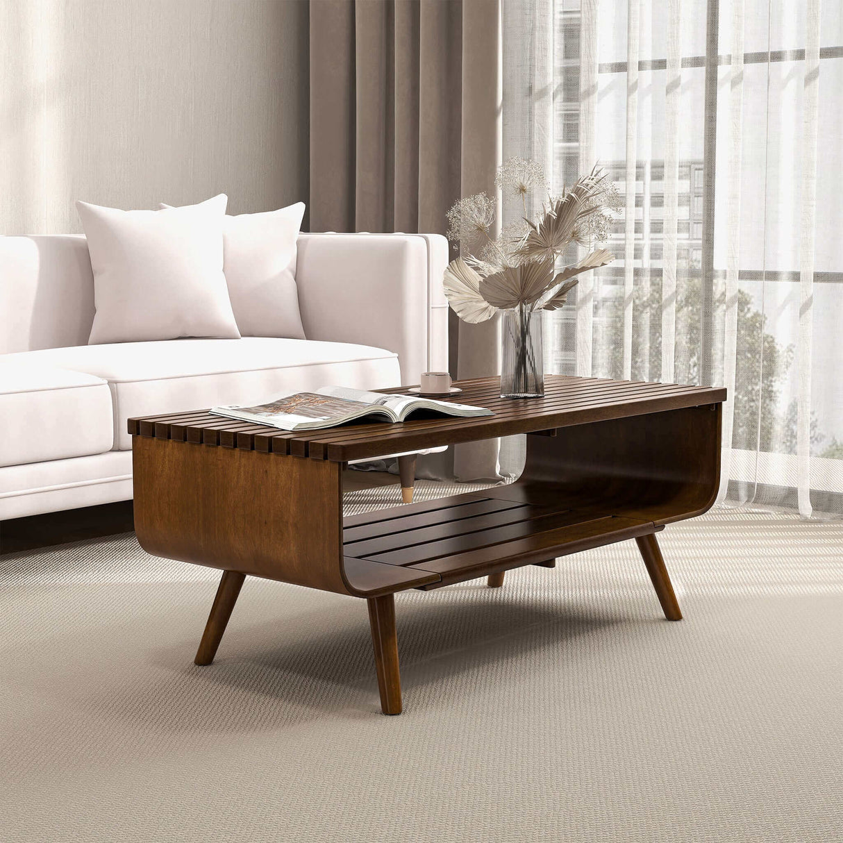 Alice Coffee Table Walnut by Ashcroft Furniture at Eve Furniture