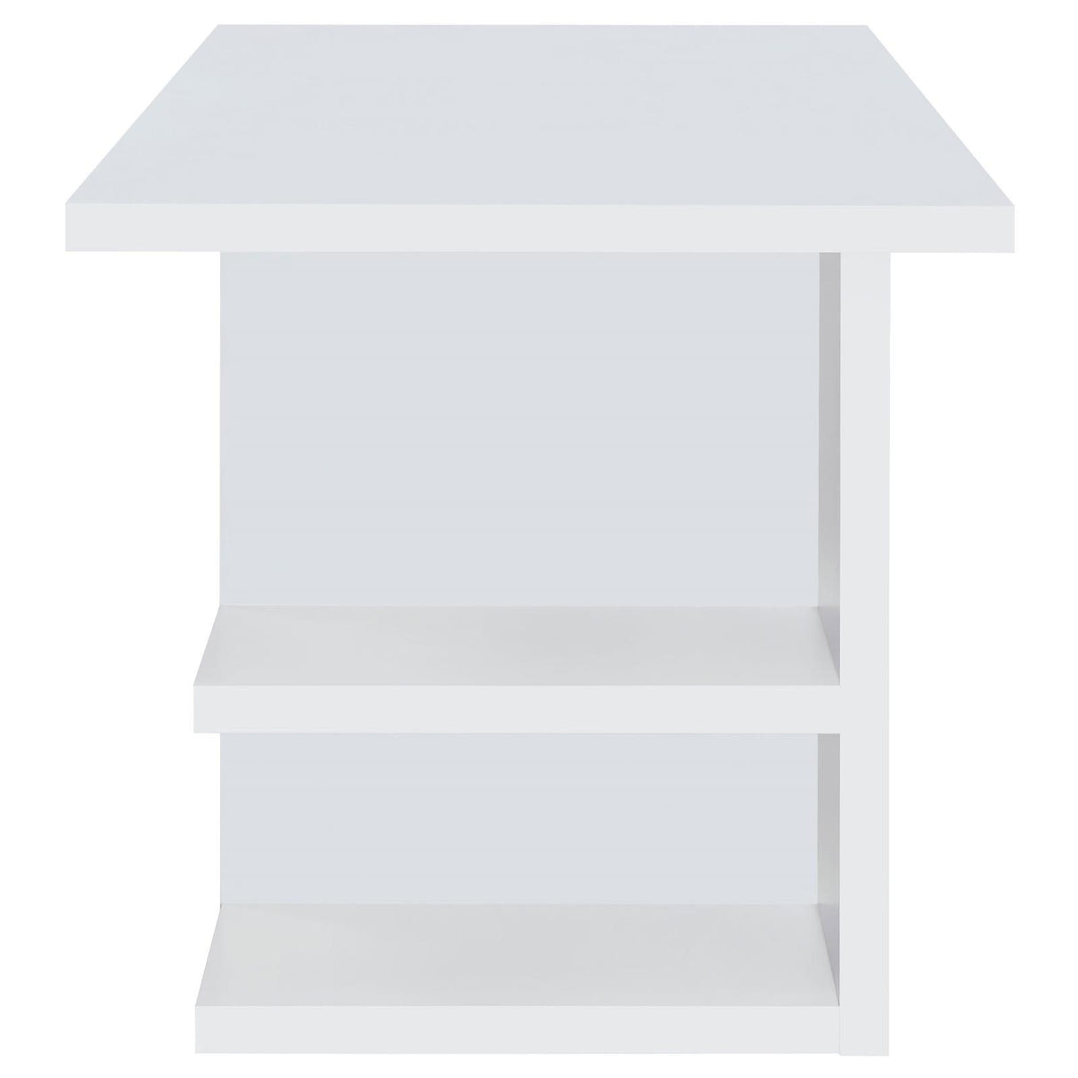 Alice White Writing Desk with Open Shelves by Coaster at Eve Furniture