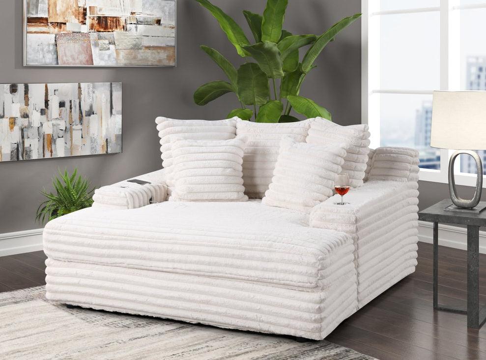 Align Beige Oversized Chaise Lounge by Happy Homes at Eve Furniture