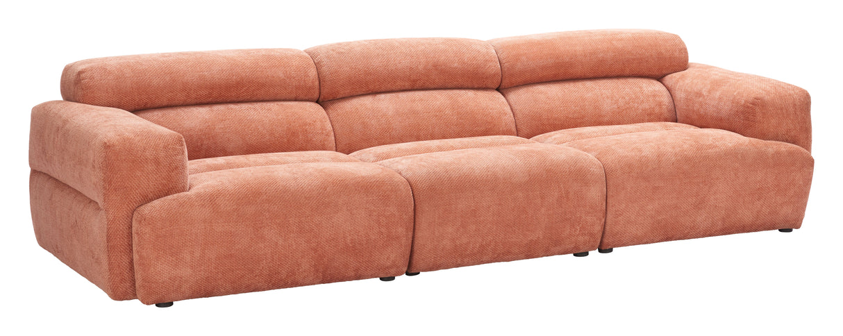Alis Orange Modular Sectional by Zuomod at Eve Furniture